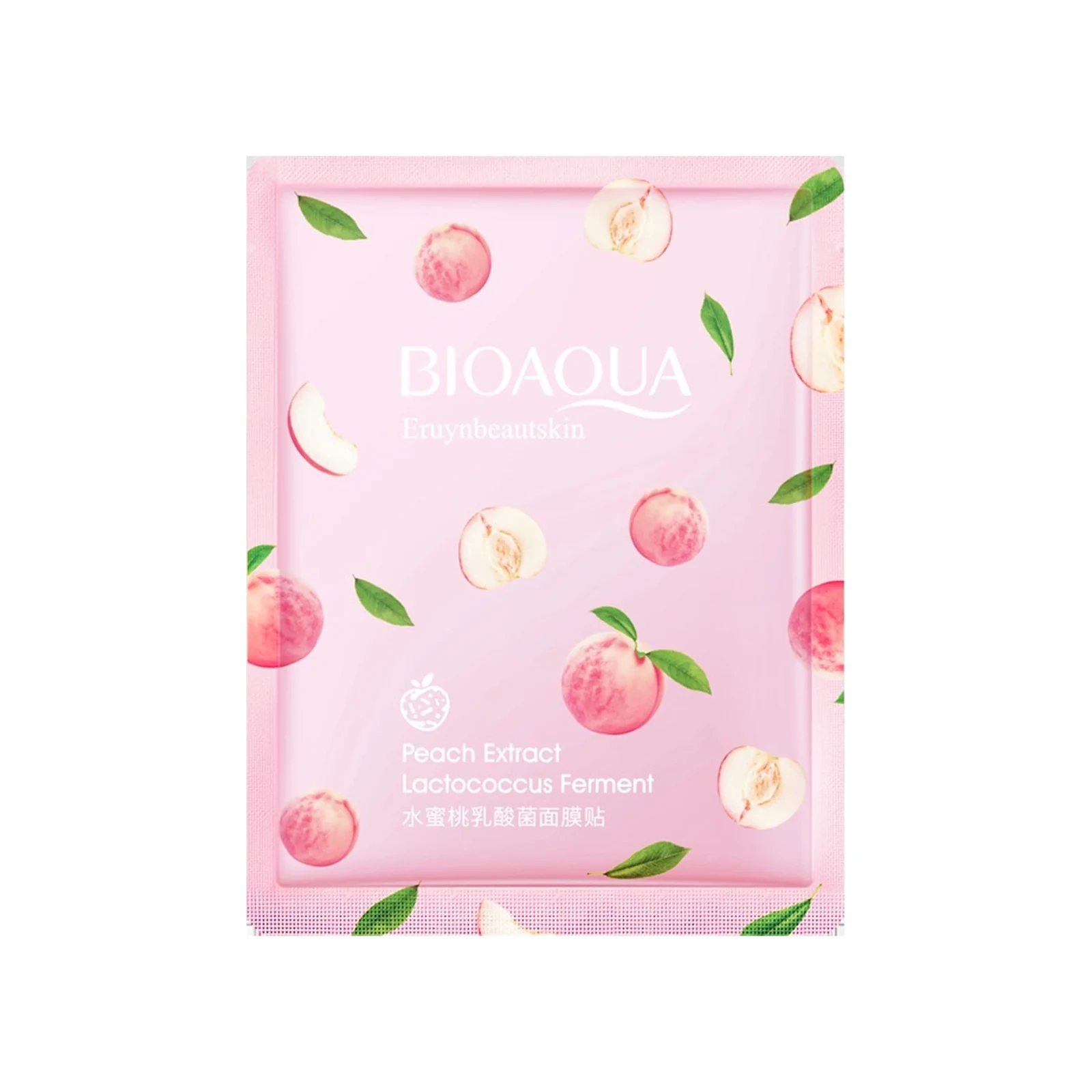 Pleťová maska BIOAQUA Peach, 1 ks